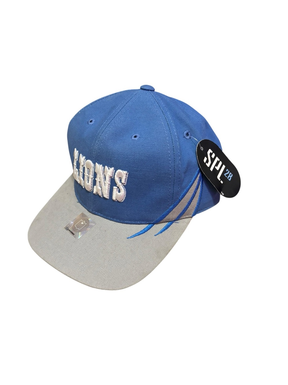 NFL Lions Blue and Gray Baseball Cap